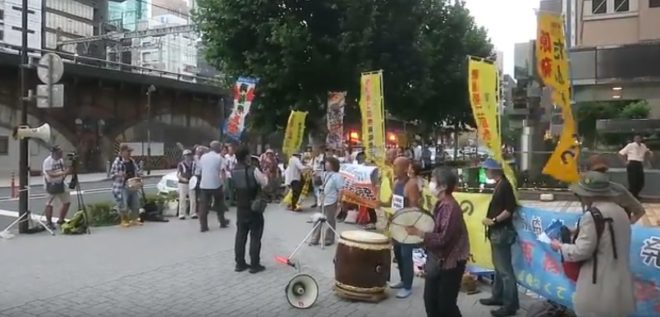 東電本店合同抗議（東京・新橋