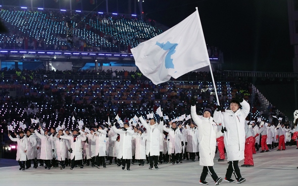 平昌冬季五輪・南北統一選手団