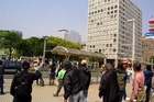 名古屋・外国人排斥デモへのカウンター情宣（３