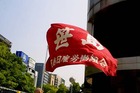 名古屋・外国人排斥デモへのカウンター情宣（５