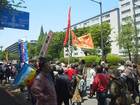 日本「主権回復の日」記念式典抗議集会 14