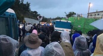 沖縄二日目（2月23日）のレポート 辺野古ゲート前座り込みに初参加