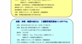 近畿・沖縄・韓国を結ぶ6・1国際反戦反基地シンポジウム／京都