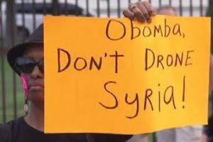 シリア空爆反対アメリカ行動