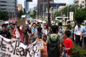 20140721学生弾圧とヘイトスピーチに抗議するデモ IN 早稲田