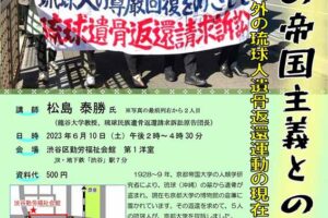 学知の帝国主義との闘い―国内外の琉球人遺骨返還運動の現在
