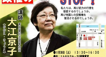 変えたらアカン！平和憲法　石破政権の改憲・軍拡STOP！／大阪